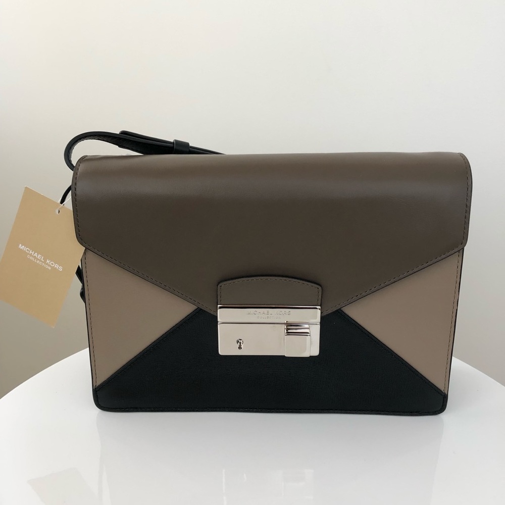 SOLD! Michael Kors Collection Gia Tricolor Crossbody Bag